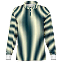 Striped Long Sleeve Polo