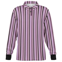 Multicolor Striped Long Sleeve Polo