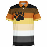 Bear Pride Flag Polo Shirt copy