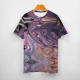 Dark Lavender Paint Cotton T-Shirt