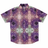 Dark Geometric Pattern Button Down Shirt