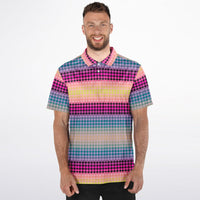 Gradient Polka Dot Polo