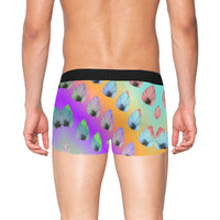 Leaf Pattern Boxer Briefs with Fly