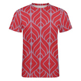 Leaf Pattern Cotton T-Shirt 8