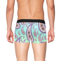 Paisley Pattern Boxer Briefs with Fly