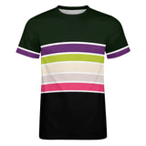Color Palette Stripes Cotton T-shirt 53