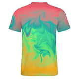 Liquid Paint Effect Cotton T-Shirt 12