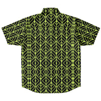 Neon Leaves Button Down