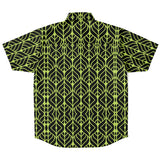 Neon Leaves Button Down