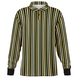 Multi Color Striped Long Sleeve Polo