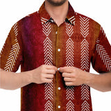 Gradient Velvet Arrow Button Down Shirt