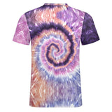 Lavender color palette Tie Dye Cotton T-Shirt