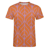 Leaf Pattern Cotton T-Shirt 14