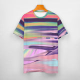 Unisex Gradient Paint Cotton T-Shirt
