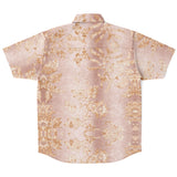 Embossed Champagne Velvet Button Down Shirt 2