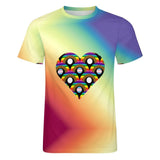 Rainbow Pride Heart Cotton T-Shirt 2
