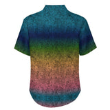 Gradient Texture Pattern Faux Linen Button Down Shirt with chest pocket 3