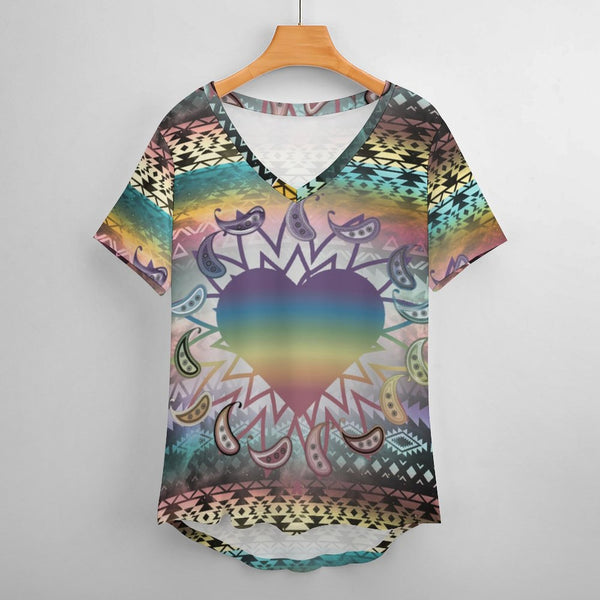 Hippie Faerie V-Neck T-Shirt