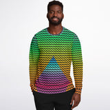 Neon Pyramid Knit Effect Sweatshirt