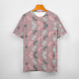 Unisex Half Rainbow Pattern Cotton T-Shirt