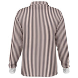 Striped Long Sleeve Polo