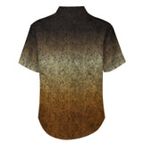 Gradient Texture Pattern Faux Linen Button Down Shirt with chest pocket 4
