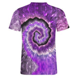 Purple Magic Tie Dye Cotton T-shirt