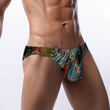 Men's Bikini Underwear Woodsy Aqua
