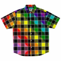 Rainbow Plaid Button Down Shirt – Oscar Guardiola Designs