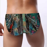 Men's Bikini Underwear Woodsy Aqua