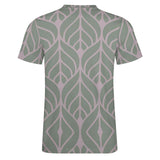 Leaf Pattern Cotton T-Shirt