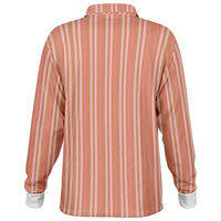 Multicolor Striped Long Sleeve Polo