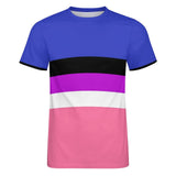Color Palette Stripes Cotton T-shirt 34