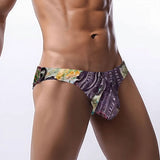 Men's Bikini Underwear Purple Wood