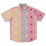 Color Palette Lace Button Down Shirt