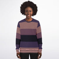 Color Palette Knit Effect Sweatshirt