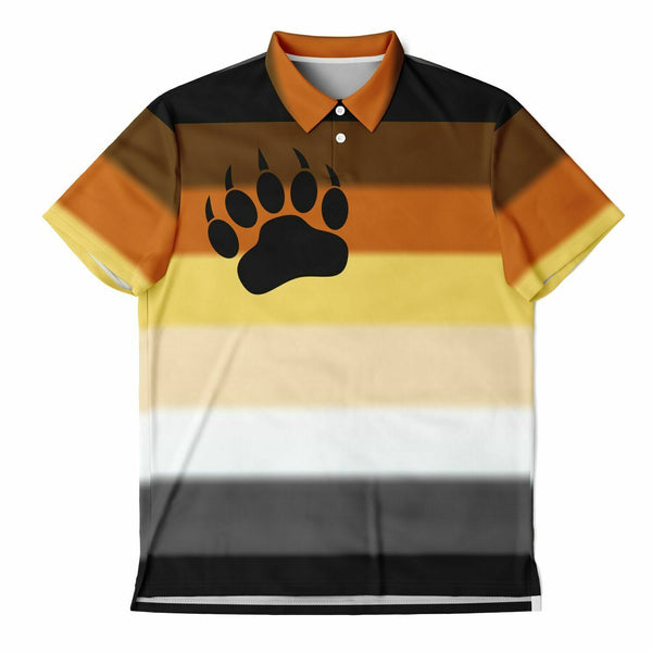 Bear Pride Flag Polo Shirt copy