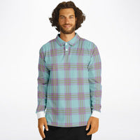 Morning Breeze Plaid Long Sleeve Polo