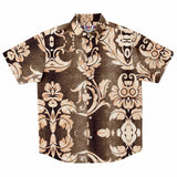 Embossed Champagne Velvet Button Down Shirt 7