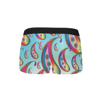 Paisley Pattern Boxer Briefs with Fly