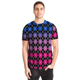 Bisexual Flag Colors Argyle T-shirt