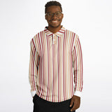 Multicolor Striped Long Sleeve Polo