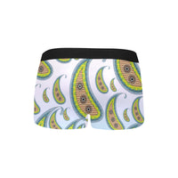 Paisley Pattern Boxer Briefs with Fly