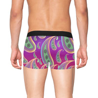 Paisley Pattern Boxer Briefs with Fly