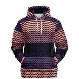 Color Palette Knit Effect Hoodie