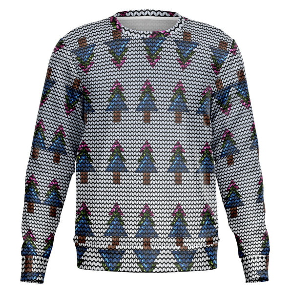 Christmas Tree Knit Effect Sweatshirt
