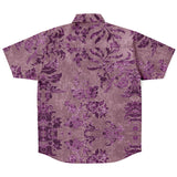 Embossed Lavender Velvet Button Down Shirt 3