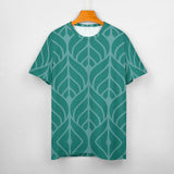 Leaf Pattern Cotton T-Shirt 12