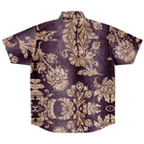 Embossed Champagne Velvet Button Down Shirt 9
