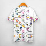 Paisley Pattern Cotton T-Shirt